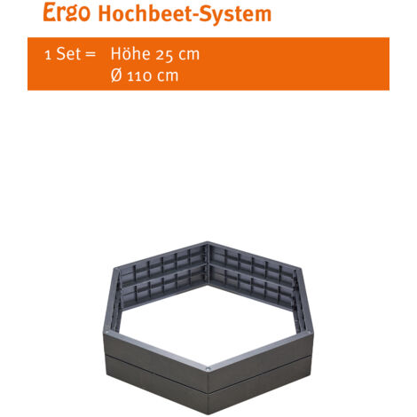GARANTIA ERGO Hochbeet-System L Stone