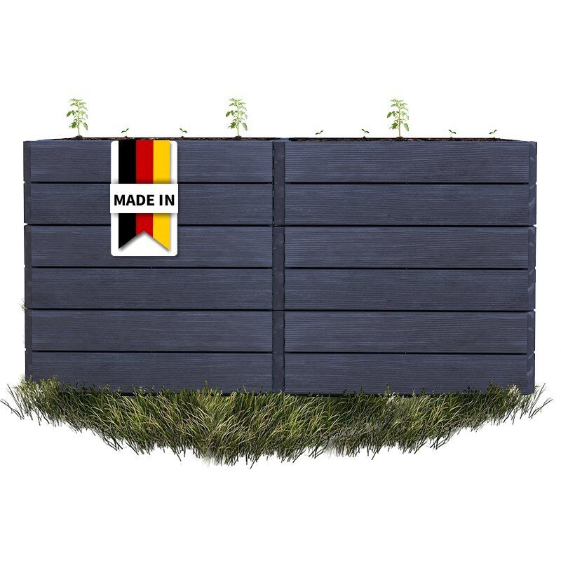 Garantia - Ergo Quadro 2 L 75 Hochbeet Wood, Inkl. Flora Wassersparsystem
