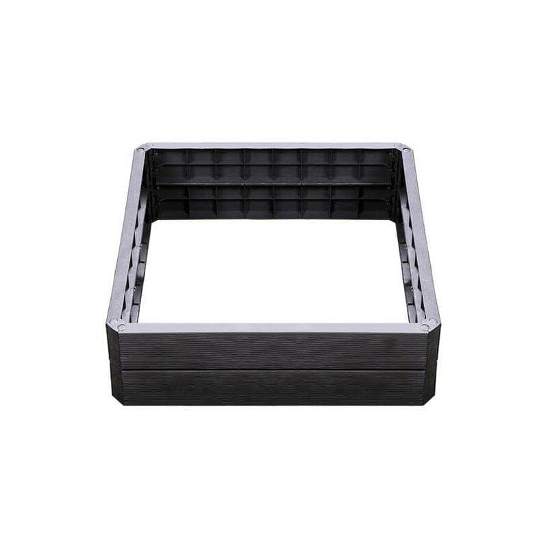 Jardinière surélevée Ergo Quadro - 25 cm, 80 x 80 cm - Anthracite Garantia