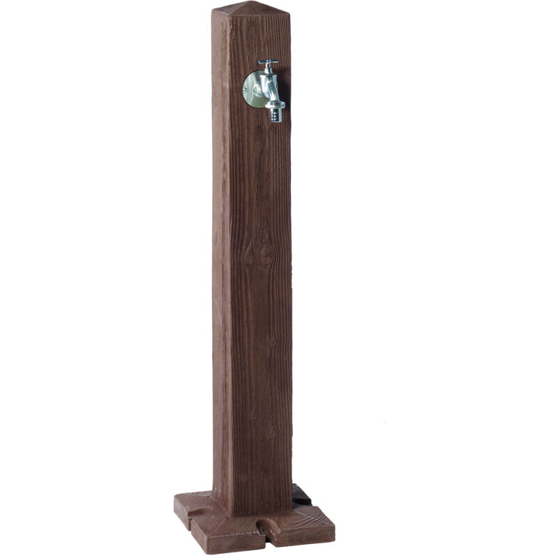 Garantia - Fontaine wood bois foncé avec robinet laiton