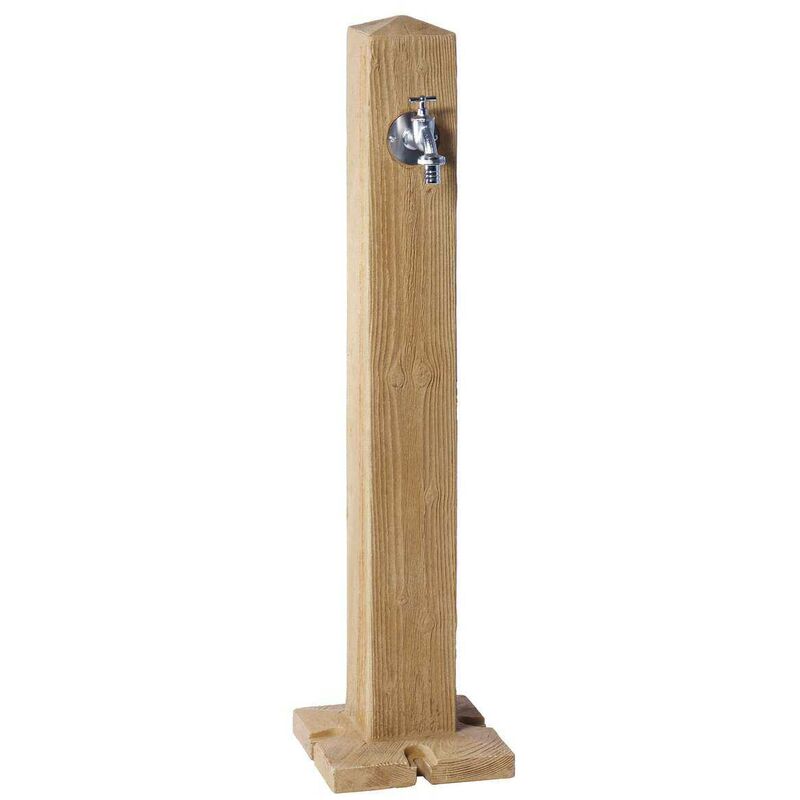 Fontaine de jardin en plastique bois clair 356031