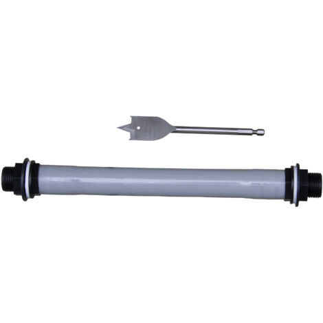 Garantia Regentonnen Verbindung Set mit Bohrer, 19mm (3/4), Schlauch 25cm 504018