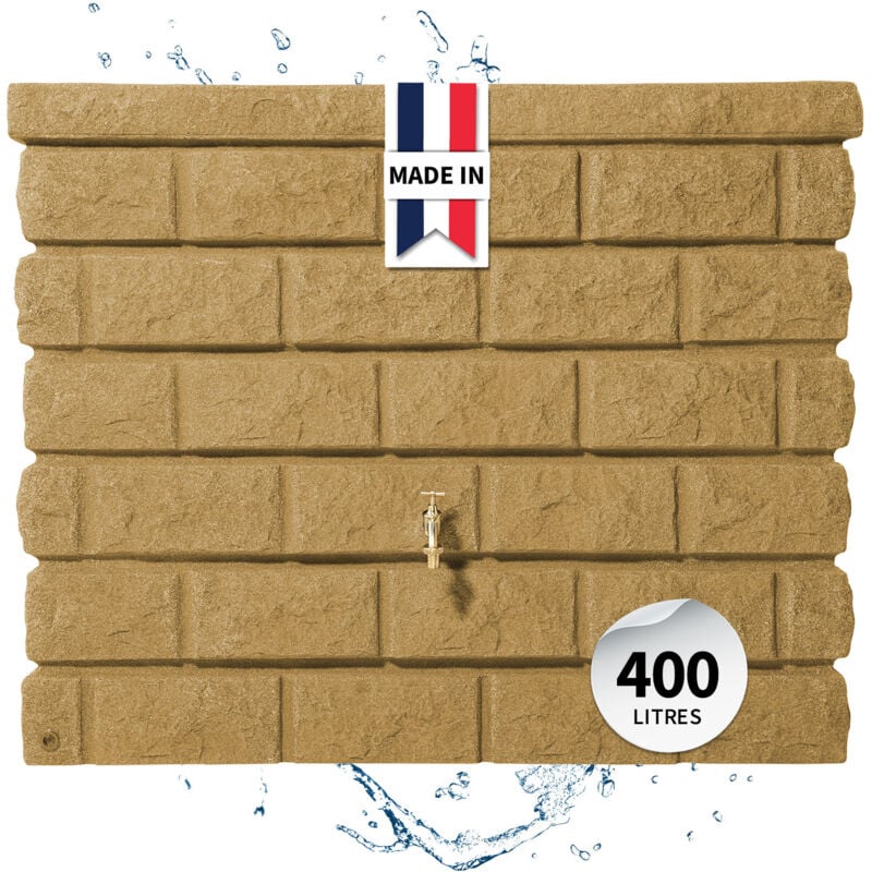 Garantia - Réservoir mural rocky 400L sable