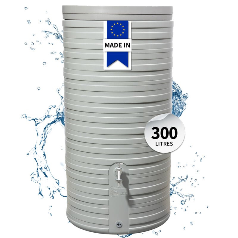 Graf Otto - garantia Réservoir nordic 300 l, gris clair avec couvercle