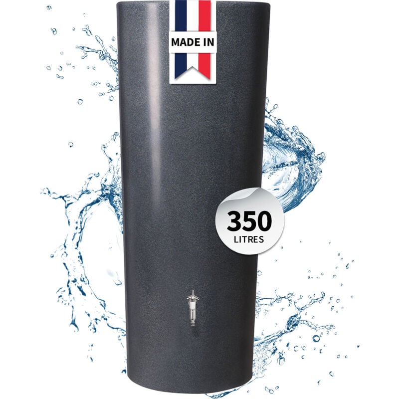 Garantia - Réservoir stone 2en1 350L lava avec bac plantes intégré