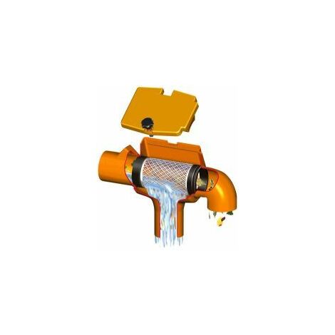 Regenwasserfilter Supra Intern mit gebogenem Abgang GARANTIA 202557