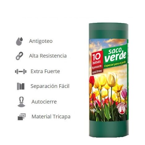 Garbage della borsa verde da 120 litri