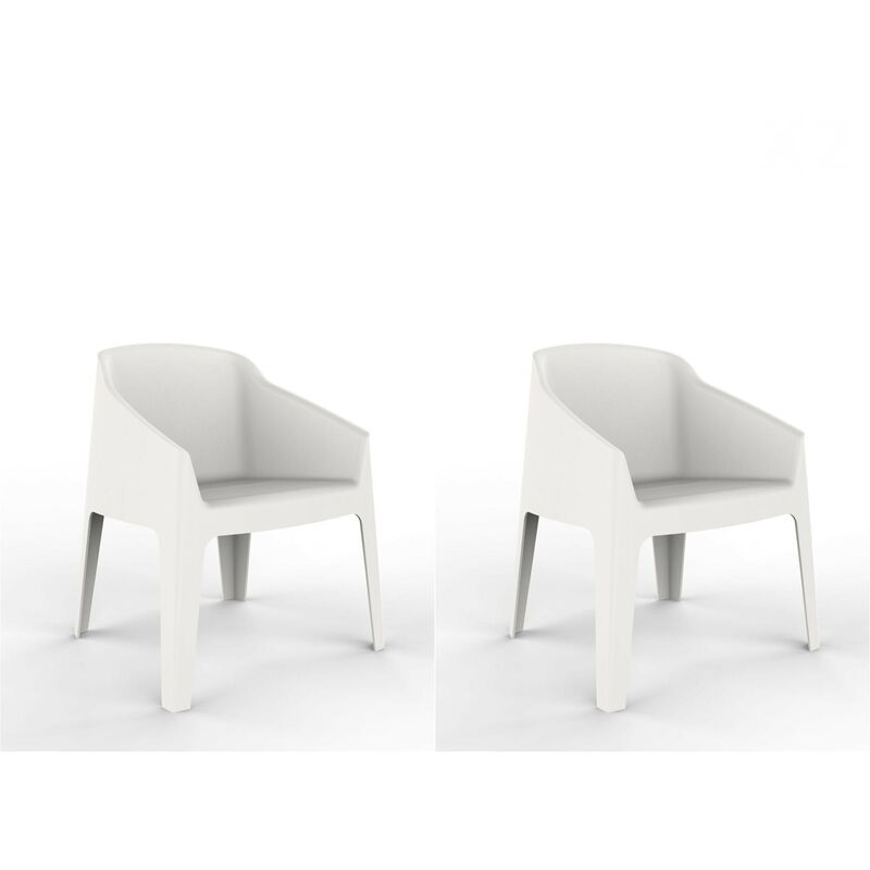 Garbar - baku Fauteuil Intérieur, Extérieur Set 2 Blanc