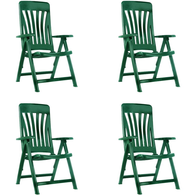 Garbar - blanes Fauteuil Multipositions, Extérieur Set 4 Vert Foncé
