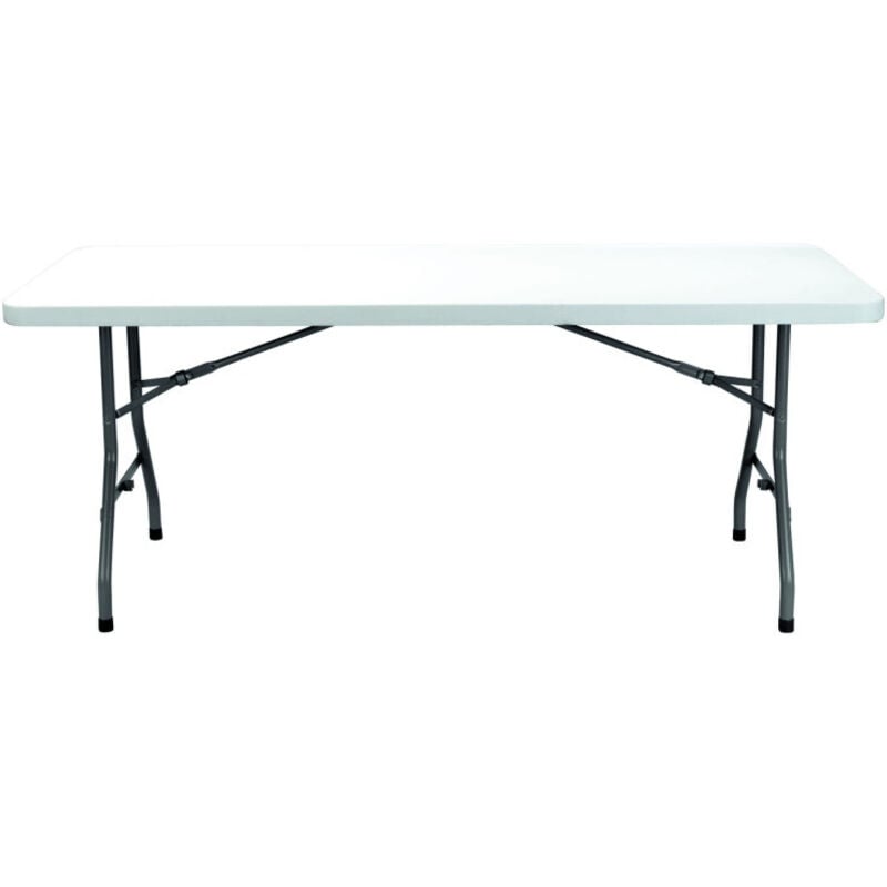 Chopin Table Pliante Rectangulaire Intérieur, Extérieur 180x75 Gris - Garbar