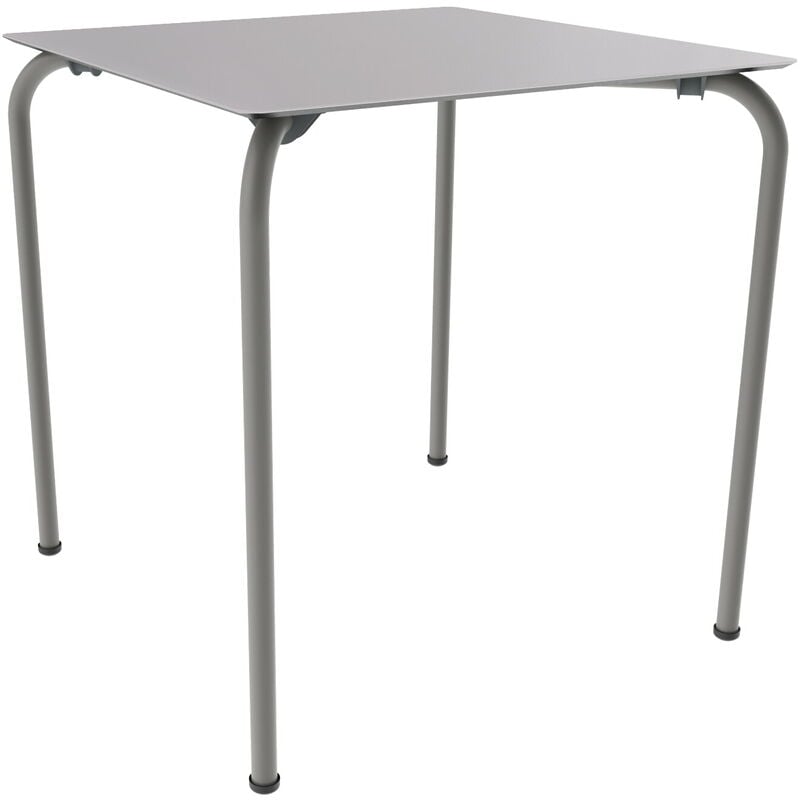 Garbar - core Table Carrée Intérieure, Extérieure 70x70 Argent