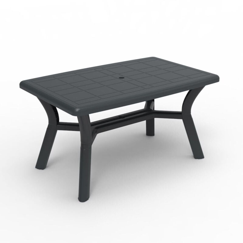 garbar DALIA Table Rectangulaire Recyclée Intérieur, Extérieur 140x90 Gris garbar DALIA Table Rectangulaire Recyclée Intérieur, Extérieur 140x90 Gris