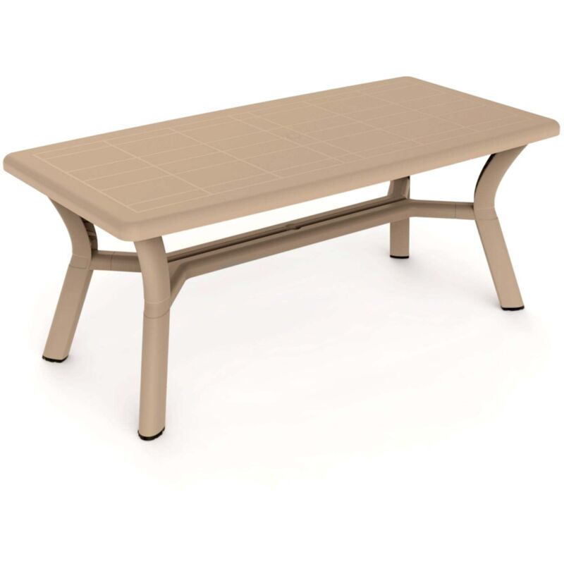 garbar DALIA Table Rectangulaire Recyclée Intérieur, Extérieur 180x90 Sable