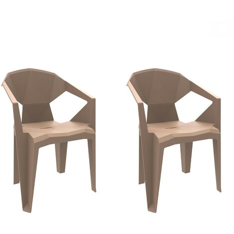 garbar DELTA Fauteuil Intérieur, Extérieur Set 2 Sable