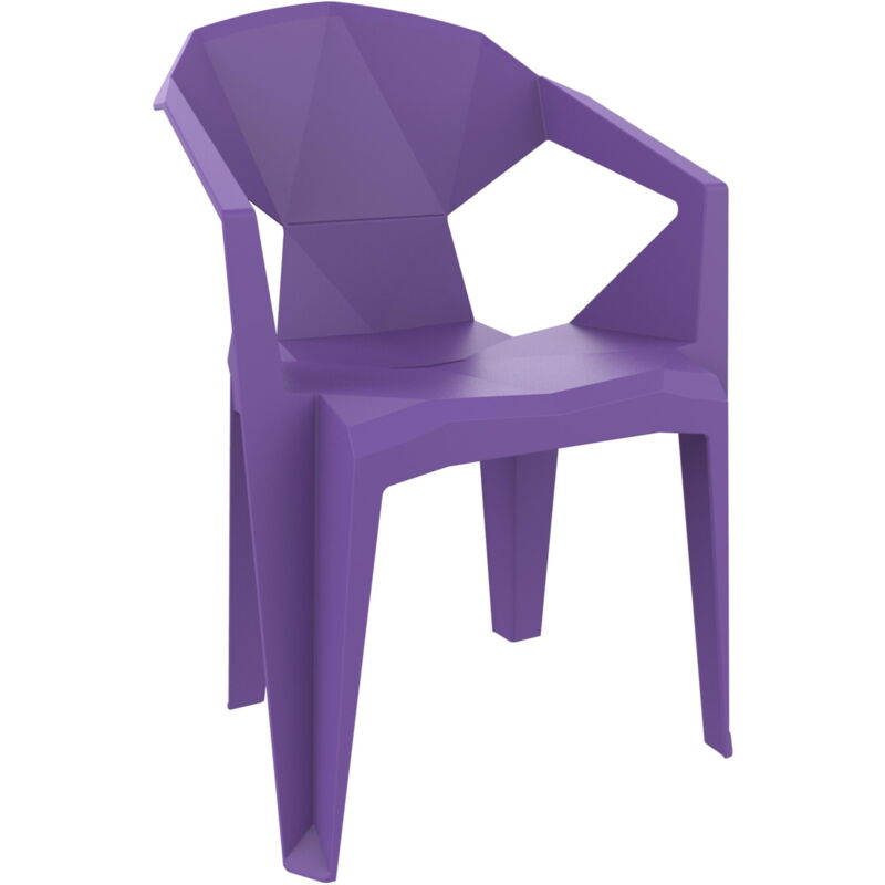 Garbar - delta Fauteuil Intérieur, Extérieur Violette - Set 4