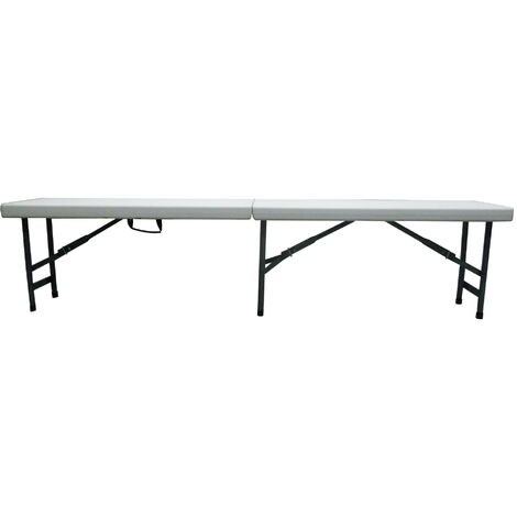 garbar EASY Banco Plegable Interior, Exterior 183x25 Blanco