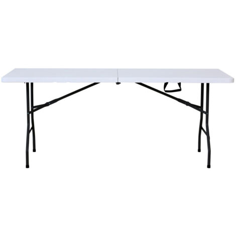 garbar EASY Table Pliante Rectangulaire Intérieur, Extérieur 243x76 Blanc