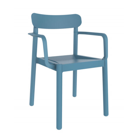 garbar ELBA Fauteuil Intérieur, Extérieur  Bleu Rétro - Set 4