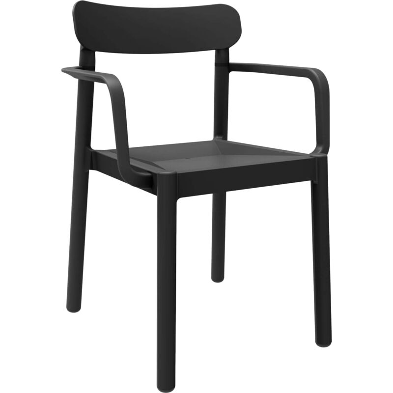 Garbar - elba Fauteuil Intérieur, Extérieur Noir - Set 4