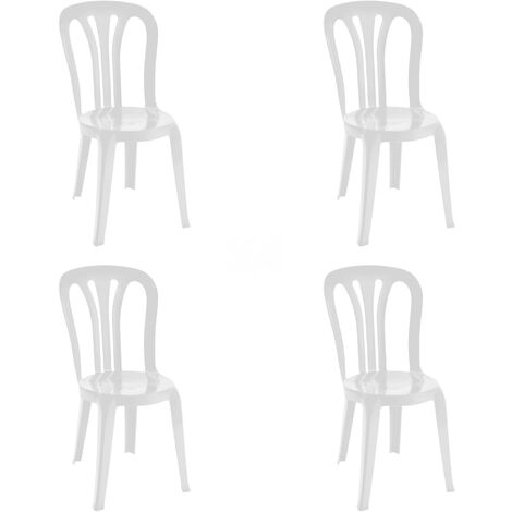 garbar GARROTXA Set 4 Silla Interior, Exterior Blanco