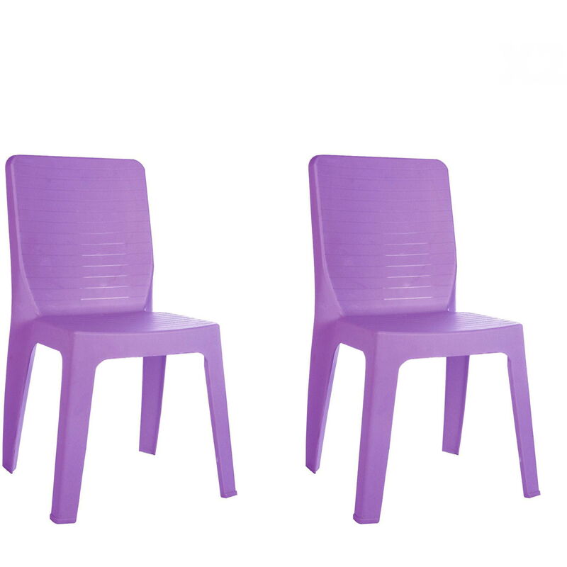 Garbar - iris Chaise Intérieur, Extérieur Set 2 Violette - Violette