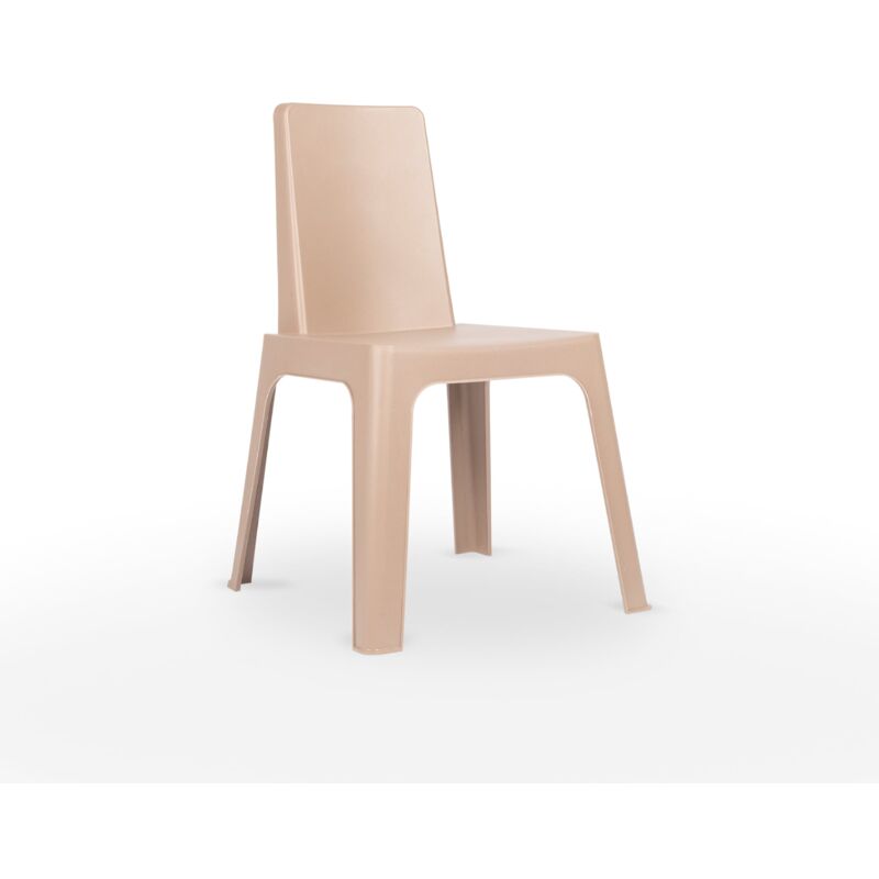 Julieta eco Chaise Intérieur, Extérieur Brun Terre - Set 4 - Garbar