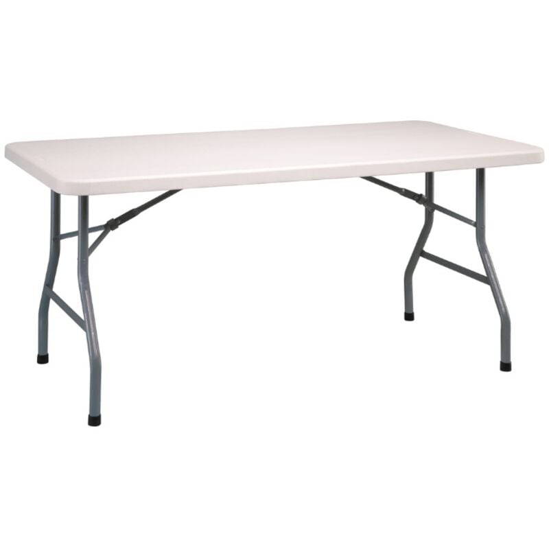 Mahler Table Pliante Rectangulaire Intérieur, Extérieur 152x76 Gris - Garbar