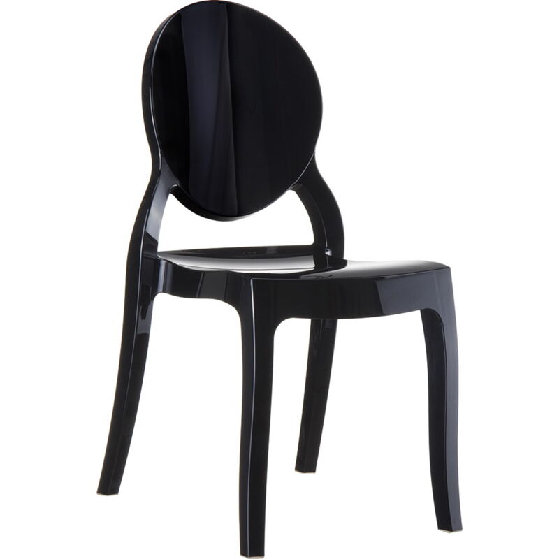 Mia Chaise Intérieur, Extérieur Noir - Set 4 - Garbar