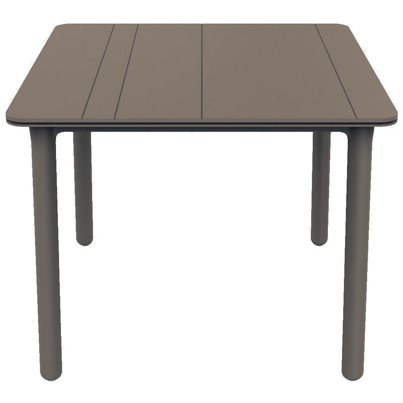 Noa Table Carre Intrieure, Extrieure 90x90 Pied Chocolat - Tableau Chocolat - Pied Chocolat - Tableau Chocolat - Garbar