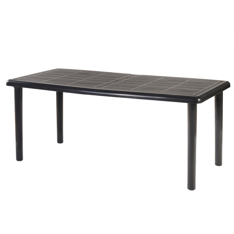 Olot Table Rectangulaire Intérieur, Extérieur 180x90 Anthracite - Garbar