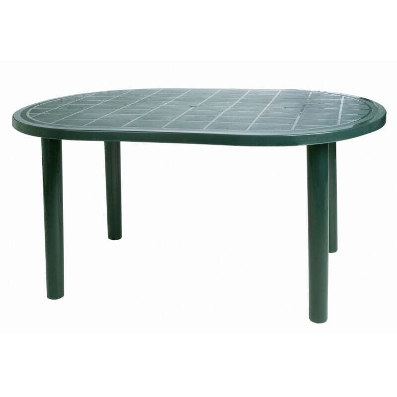 garbar OLOT Table Ovale Extérieur 140x90 Vert Foncé