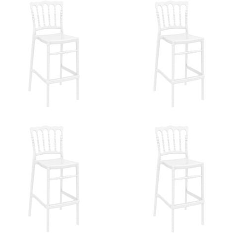 garbar OPERA Taburete Alto Interior, Exterior  Blanco