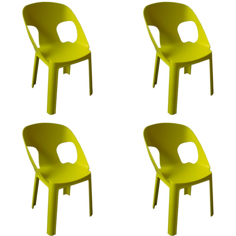 Rita Chaise Pour Enfants Intérieur, Extérieur Set 4 Vert Citron - Garbar Rita Chaise Pour Enfants Intérieur, Extérieur Set 4 Vert Citron - Garbar