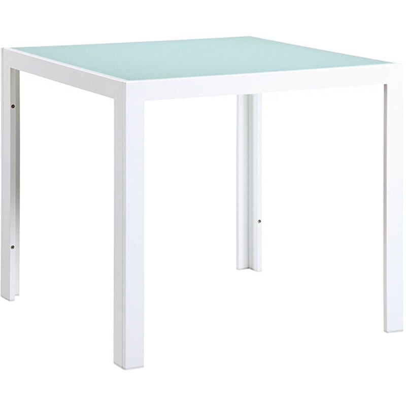 Garbar - shio Table Carrée Intérieure, Extérieure 80x80 Blanc