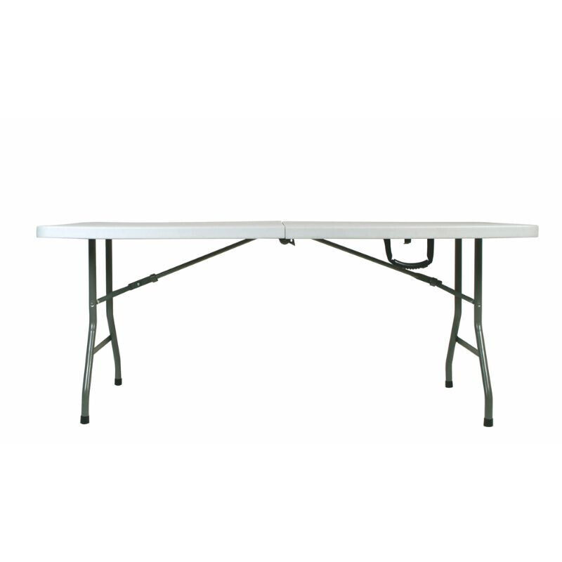 Smart Table Pliante Rectangulaire Intérieur, Extérieur 182x75,5 Gris - Garbar