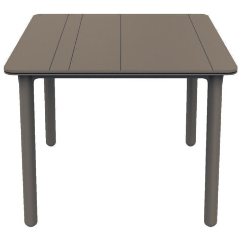 Garbar – Table carrée 90x90 cm en polypropylène – Résistante aux intempéries – Pour 2 à 4 personnes – Design moderne pour intérieur et extérieur