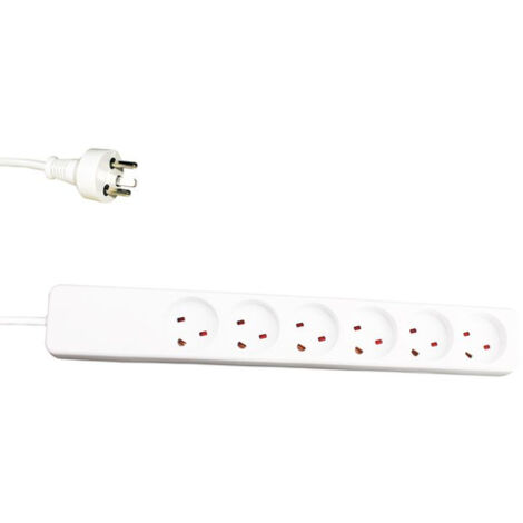 Garbot 24155124-3EE multipresa 6 prese bianca 3m