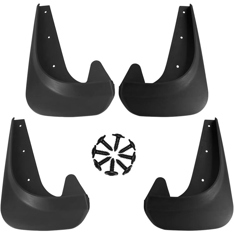 Garde-boue 4 pièces, garde-boue de voiture, garde-boue universels de voiture, garde-boue avant et arrière de voiture pour voitures et camions