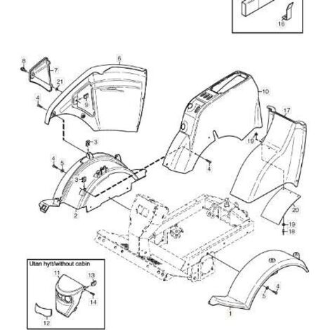 GARDE-BOUE AVANT SN ORIGINAL STIGA - 1135-2501-01