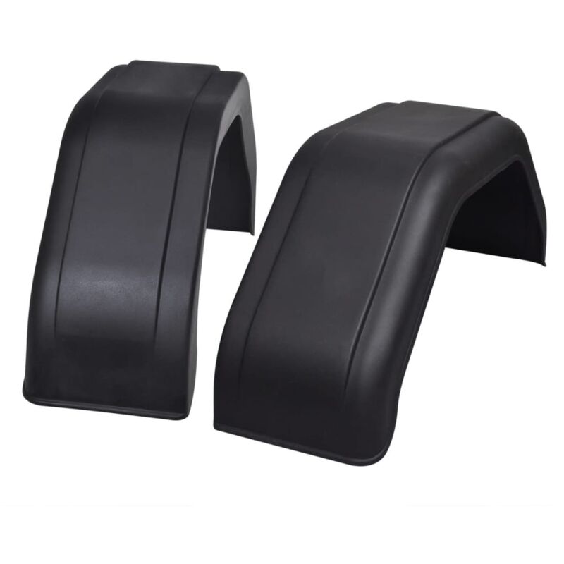 Garde-boue 2 pcs pour roues de remorque 200 x 680 mm vidaXL
