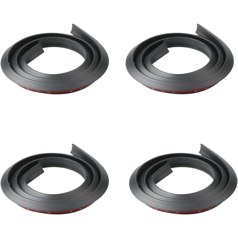 Garde-boue universels de 1,5 m pour roues de voiture, moulures de protection et de décoration, lot de 4