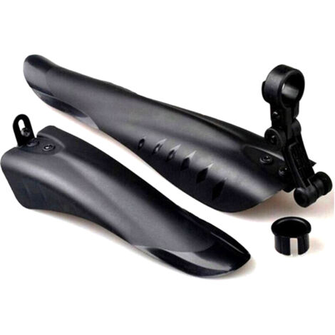 Garde-Boue Vélo - Universel Avant Arrière Épais et Élargi - Pour VTT Route Ville - Compatible Tiges Arrière ≥22 mm - Lot de 3 Pièces