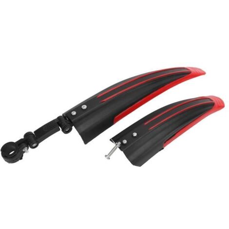 Garde-boue VTT VINGVO - Ensemble avant/arrière épaissi et élargi - PVC haute pression - Noir