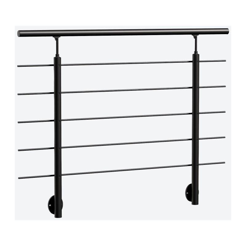 Sogem - Garde-corps clean black - fixation latérale - ral 9005 - 150cm