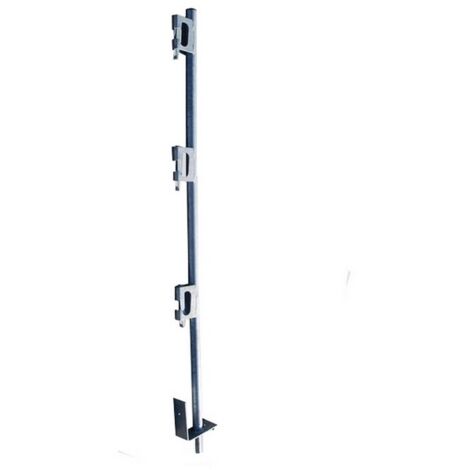 Garde-corps de protection galvanisé Ø 25 mm – 3 bloqueurs – Hauteur 1,60 m – Conforme norme EN 13 374 Classe A