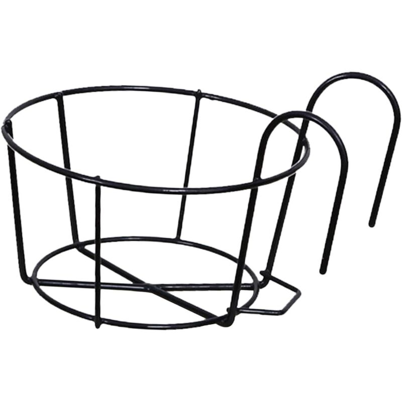 Garde-Corps jardinières Porte-Pot de Fleur Ronde clôture étagère conteneur Fer Art paniers Suspendus Fer Art Support pour extérieur Balcon Pont