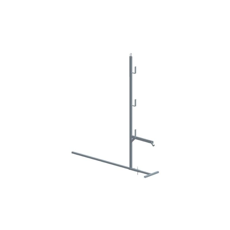 Dimos - Garde-corps maxi avec fixation bas de toit h 1,1m spécial faible pente 1100 mm