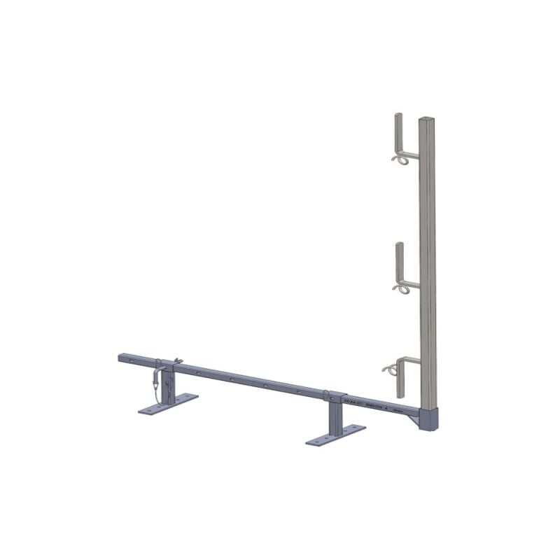 Dimos - Garde-corps mini rive avec fixation en rive réglable h 1,1m 920 mm