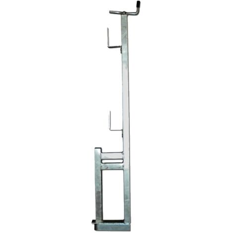 Garde-corps pince 1 position 1,10 m – Galvanisé pour chantiers humides – Ouverture pince 45 cm – Conforme norme EN 13 374 A
