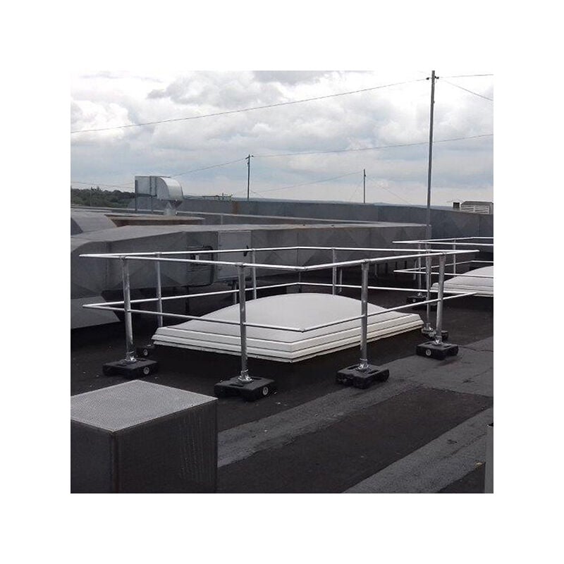 Garde-corps pour lanterneau - 1500x1500mm - Sans portillon - 6 montants - GCPL1.5